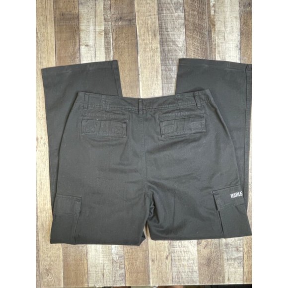 Harley-Davidson Other - Harley Davidson Men 36 x 34 Work Pants Cargo Rugged Black Biker Motorcycle Logo